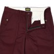 画像4: PORKCHOP/STANDARD WORK PANTS（BURGUNDY）［スタンダードワークパンツ-23春夏］ (4)