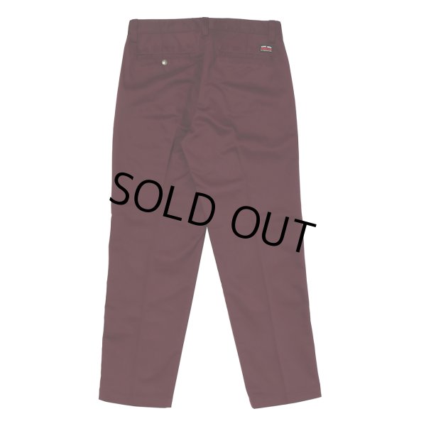 画像2: PORKCHOP/STANDARD WORK PANTS（BURGUNDY）［スタンダードワークパンツ-23春夏］ (2)