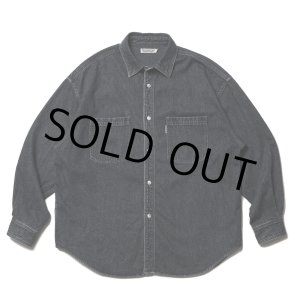 画像: COOTIE PRODUCTIONS/Denim Work Shirt（Black Fade）［フェード加工デニムワークシャツ-23春夏］