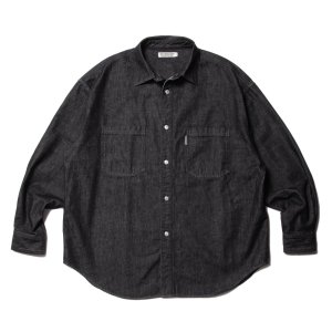 画像: COOTIE PRODUCTIONS/Denim Work Shirt（Black One Wash）［ワンウォッシュデニムワークシャツ-23春夏］
