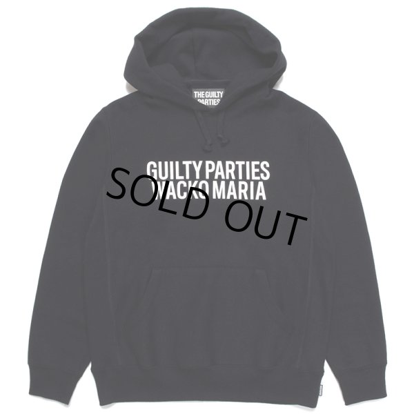 画像1: WACKO MARIA/HEAVY WEIGHT PULL OVER HOODED SWEAT SHIRT（BLACK）［プルオーバーパーカー-23春夏］ (1)