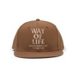 画像1: RATS/EMBROIDERY CAP "WAY OF LIFE"（BROWN）［"WAY OF LIFE"キャップ-23春夏］ (1)