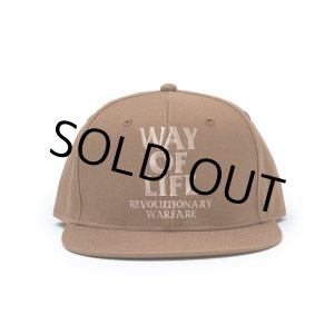 画像: RATS/EMBROIDERY CAP "WAY OF LIFE"（BROWN）［"WAY OF LIFE"キャップ-23春夏］