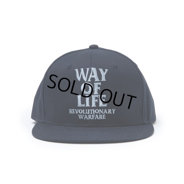 画像1: RATS/EMBROIDERY CAP "WAY OF LIFE"（NAVY）［"WAY OF LIFE"キャップ-23春夏］ (1)