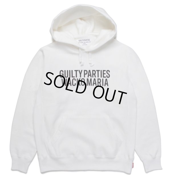 画像1: WACKO MARIA/HEAVY WEIGHT PULL OVER HOODED SWEAT SHIRT（WHITE）［プルオーバーパーカー-23春夏］ (1)