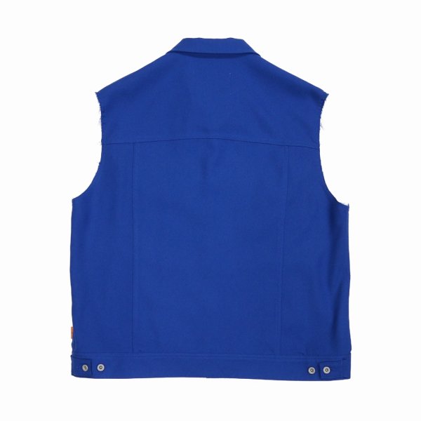 画像2: DAIRIKU/Polyester Vest（Royal Blue） 【40%OFF】［ポリエステルベスト-23春夏］ (2)