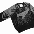 画像3: DAIRIKU/"Leopard" Pullover Knit（Black） 【30%OFF】［レオパードプルオーバーニット-23春夏］ (3)