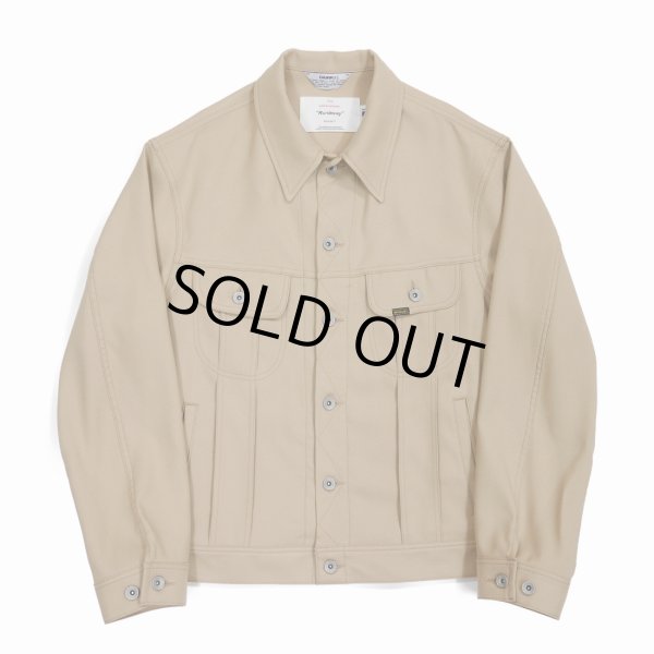 画像1: DAIRIKU/Polyester Jacket（Beige） 【30%OFF】［ポリエステルJKT-23春夏］ (1)