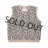 画像: DAIRIKU/Oversized Lame Knit Vest（Leopard） 【40%OFF】［オーバーサイズラメニットベスト-23春夏］