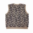 画像2: DAIRIKU/Oversized Lame Knit Vest（Leopard） 【40%OFF】［オーバーサイズラメニットベスト-23春夏］ (2)