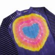 画像4: DAIRIKU/Heart Tie dye Border Knit（Rainbow） 【40%OFF】［タイダイボーダーニット-23春夏］ (4)