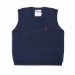 画像1: DAIRIKU/Oversized Lame Knit Vest（Navy） 【50%OFF】［オーバーサイズラメニットベスト-23春夏］ (1)