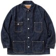 画像1: CALEE/Vintage type denim coverall（Ow Indigo Blue）［デニムカバーオール-23春夏］ (1)