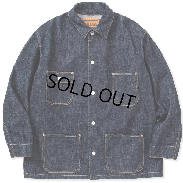 画像1: CALEE/Vintage type denim coverall（Ow Indigo Blue）［デニムカバーオール-23春夏］ (1)