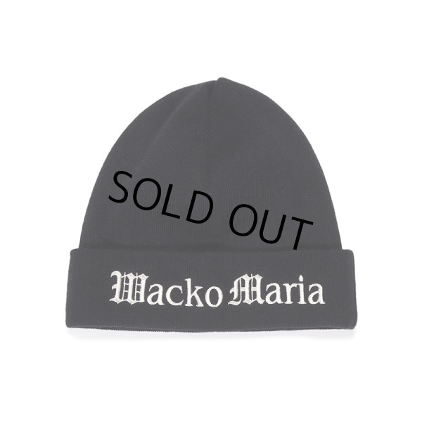 画像1: WACKO MARIA/KNIT WATCH CAP（BLACK）［ニットキャップ-23春夏］ (1)