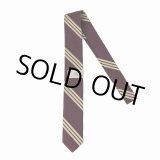 画像: DAIRIKU/"Benjamin" Silk Tie with Money Clip（Burgundy&Cream） 【30%OFF】［シルクタイwithマネークリップ-23春夏］