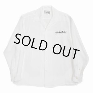 画像: WACKO MARIA/50'S OPEN COLLAR SHIRT（WHITE）［50'Sオープンカラーシャツ-23春夏］