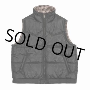画像: DAIRIKU/Reversible Check Nylon Vest（Black） 【40%OFF】［リバーシブルチェックナイロンベスト-23春夏］