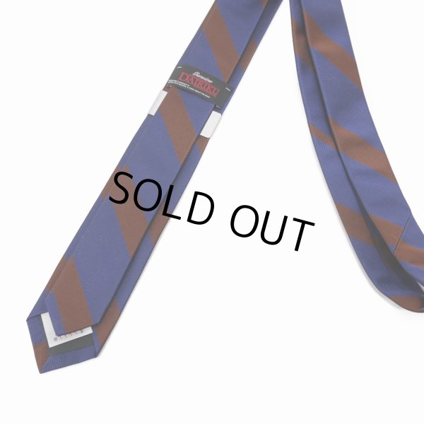 画像3: DAIRIKU/"Benjamin" Silk Tie with Money Clip（Navy&Burgundy） 【40%OFF】［シルクタイwithマネークリップ-23春夏］ (3)