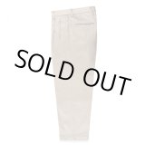 画像: WACKO MARIA/DOUBLE PLEATED CHINO TROUSERS（WHITE）［ツータックチノトラウザース-23春夏］