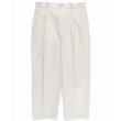画像2: WACKO MARIA/DOUBLE PLEATED CHINO TROUSERS（WHITE）［ツータックチノトラウザース-23春夏］ (2)