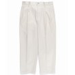 画像2: WACKO MARIA/DOUBLE PLEATED CHINO TROUSERS（WHITE）［ツータックチノトラウザース-23春夏］ (2)