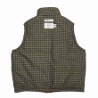 画像6: 【50%OFF】DAIRIKU/Reversible Check Nylon Vest（Brown）［リバーシブルチェックナイロンベスト-23春夏］ (6)
