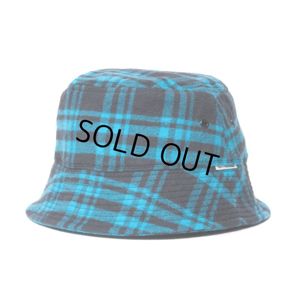 画像1: COOTIE PRODUCTIONS/Nel Check Bucket Hat（Black/Blue）［ネルチェックバケットハット-23春夏］ (1)