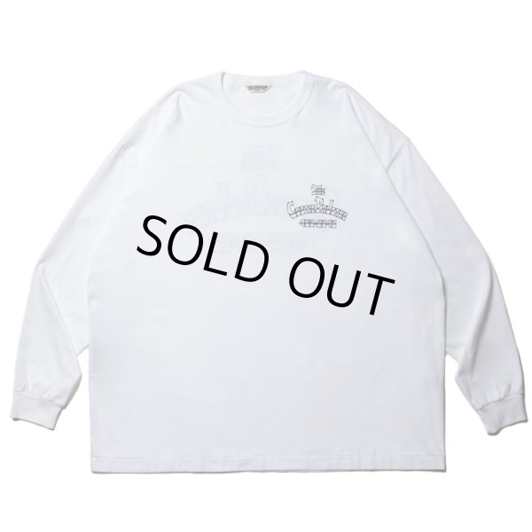 画像1: COOTIE PRODUCTIONS/Print Oversized L/S Tee（LOWRIDER）（White）［オーバーサイズ長袖T-23春夏］ (1)