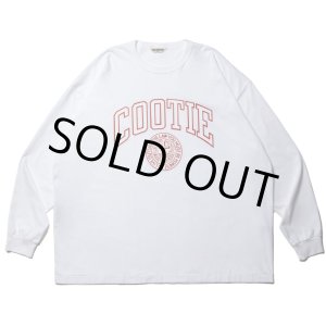 画像: COOTIE PRODUCTIONS/Print Oversized L/S Tee（COLLEGE）（White）［オーバーサイズ長袖T-23春夏］