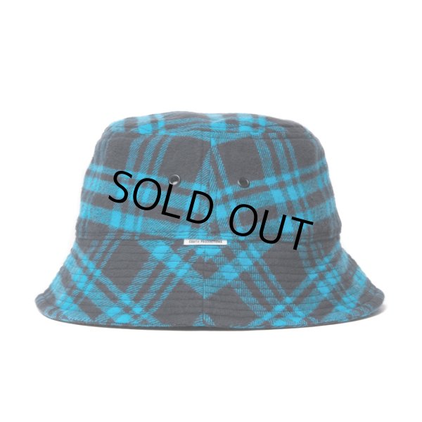 画像2: COOTIE PRODUCTIONS/Nel Check Bucket Hat（Black/Blue）［ネルチェックバケットハット-23春夏］ (2)