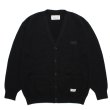 画像1: WACKO MARIA/CLASSIC KNIT CARDIGAN（BLACK）［クラシックニットカーディガン-23春夏］ (1)