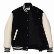 画像3: WACKO MARIA/LEATHER VARSITY JACKET（BLACK）［袖レザースタジャン-23春夏］ (3)