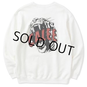 画像: CALEE/CALEE Old tiger crew neck sweat（White）［クルーネックスウェット-23春夏］