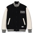 画像1: WACKO MARIA/LEATHER VARSITY JACKET（BLACK）［袖レザースタジャン-23春夏］ (1)