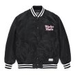 画像2: WACKO MARIA/NYLON VARSITY JACKET（BLACK）［ナイロンヴァーシティJKT-23春夏］ (2)