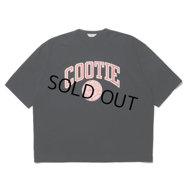 画像1: COOTIE PRODUCTIONS/Print Oversized Tee（COLLEGE）（Black）［オーバーサイズT-23春夏］ (1)