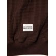 画像2: COOTIE PRODUCTIONS/Suvin Waffle L/S Crew（Brown）［ワッフルクルーネック-23春夏］ (2)