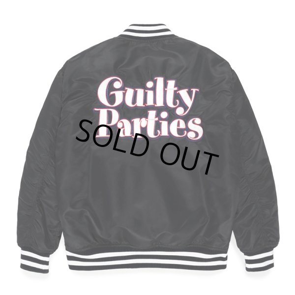 画像1: WACKO MARIA/NYLON VARSITY JACKET（BLACK）［ナイロンヴァーシティJKT-23春夏］ (1)