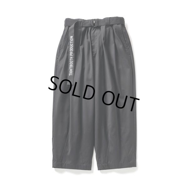 画像1: TIGHTBOOTH/BAGGY SLACKS（Black）［バギースラックス-23春夏］ (1)