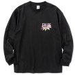 画像1: CALEE/Drop shoulder CALEE FOL logo L/S t-shirt（Black） 【50%OFF】［ドロップショルダー長袖T-23春夏］ (1)