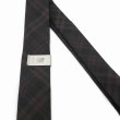 画像2: DAIRIKU/Wool Check Tie with Money Clip（Red&Brown） 【30%OFF】［ウールチェックタイwithマネークリップ-23春夏］ (2)