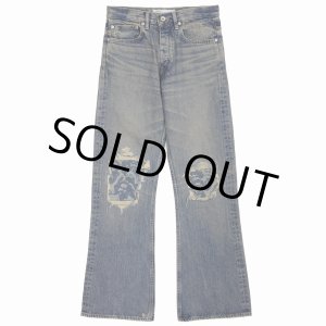 画像: DAIRIKU/Damage Flare Denim Pants（Indigo） 【30%OFF】［ダメージ"フレア"デニムパンツ-23春夏］