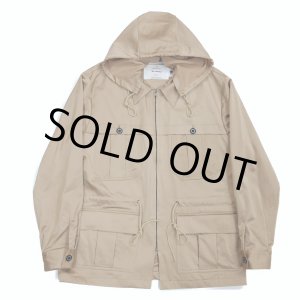 画像: DAIRIKU/"Benjamin" Satin Hoodie Jacket（Beige） 【40%OFF】［サテンフーディーJKT-23春夏］