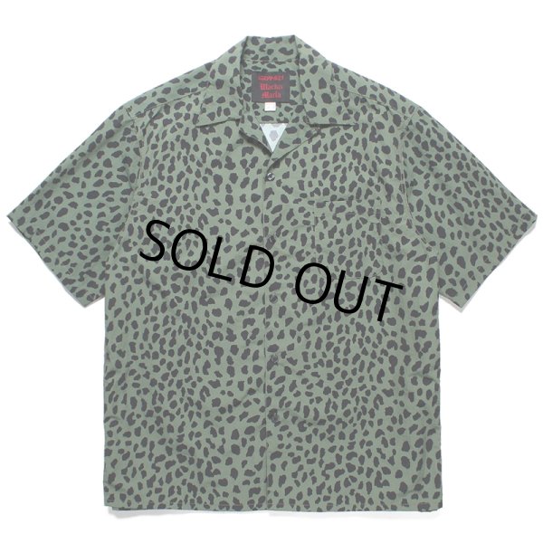 画像1: WACKO MARIA/GRAMICCI / LEOPARD OPEN COLLAR SHIRT（KHAKI）［レオパードオープンカラーシャツ-23春夏］ (1)