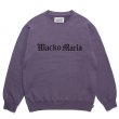 画像1: WACKO MARIA/MIDDLE WEIGHT SWEAT SHIRT（PURPLE）［クルーネックスウェット-23春夏］ (1)