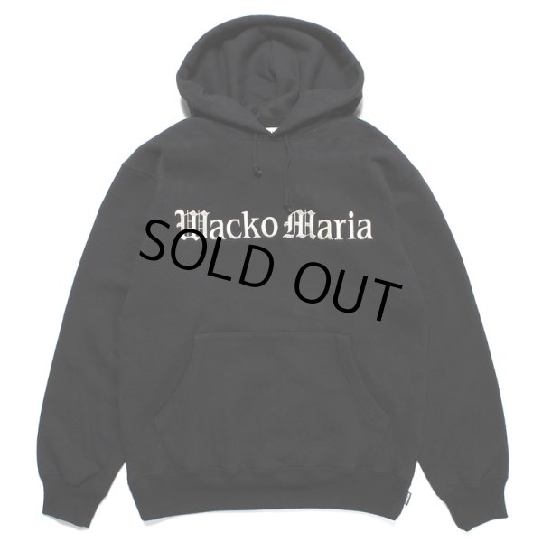 画像1: WACKO MARIA/MIDDLE WEIGHT PULL OVER HOODED SWEAT SHIRT（BLACK）［プルオーバーパーカー-23春夏］ (1)