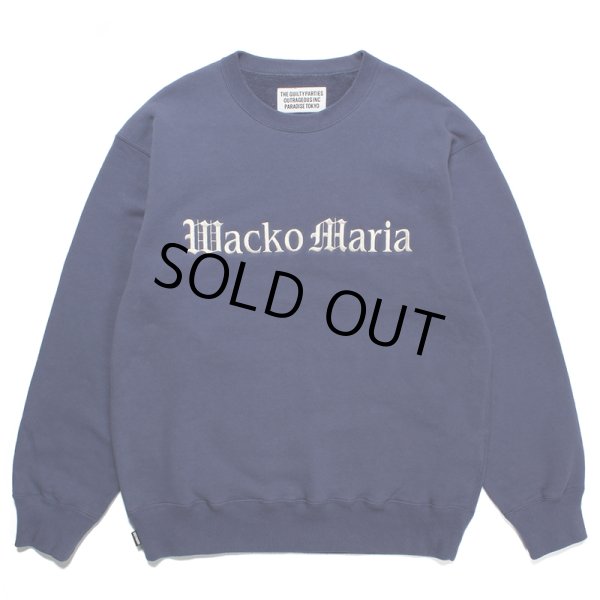 画像1: WACKO MARIA/MIDDLE WEIGHT SWEAT SHIRT（NAVY）［クルーネックスウェット-23春夏］ (1)