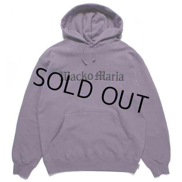 画像1: WACKO MARIA/MIDDLE WEIGHT PULL OVER HOODED SWEAT SHIRT（PURPLE）［プルオーバーパーカー-23春夏］ (1)