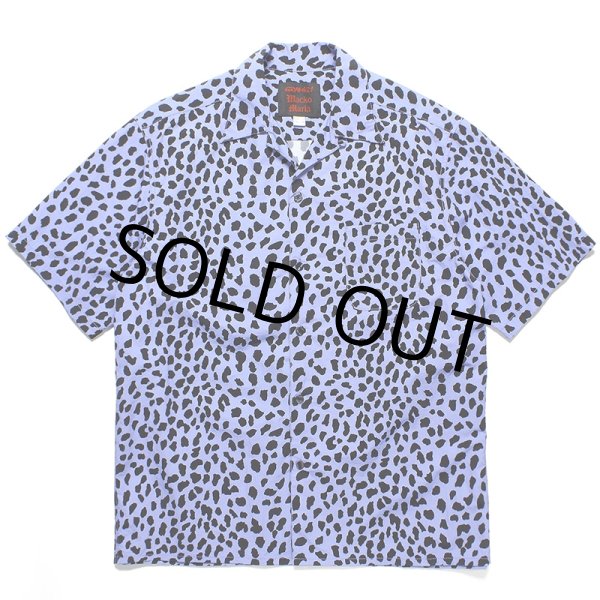 画像1: WACKO MARIA/GRAMICCI / LEOPARD OPEN COLLAR SHIRT（PURPLE）［レオパードオープンカラーシャツ-23春夏］ (1)